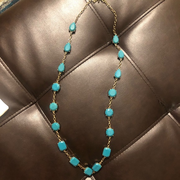 Kate spade turquoise statement necklace - Picture 1 of 5